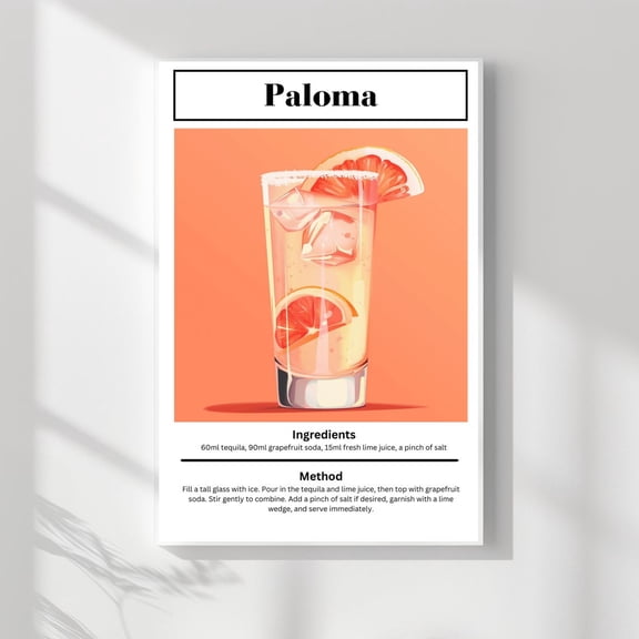 Paloma Poster, Unframed Paper Poster 8x10in