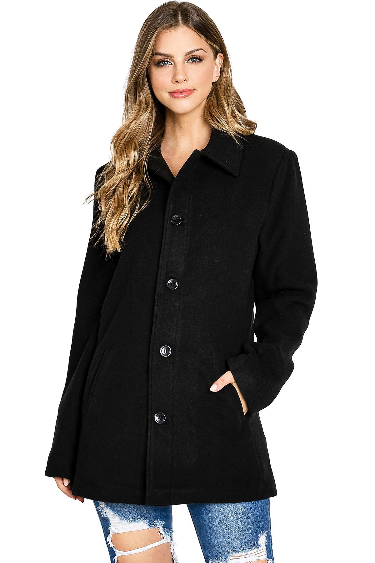 Fleece car coat womens Clearance