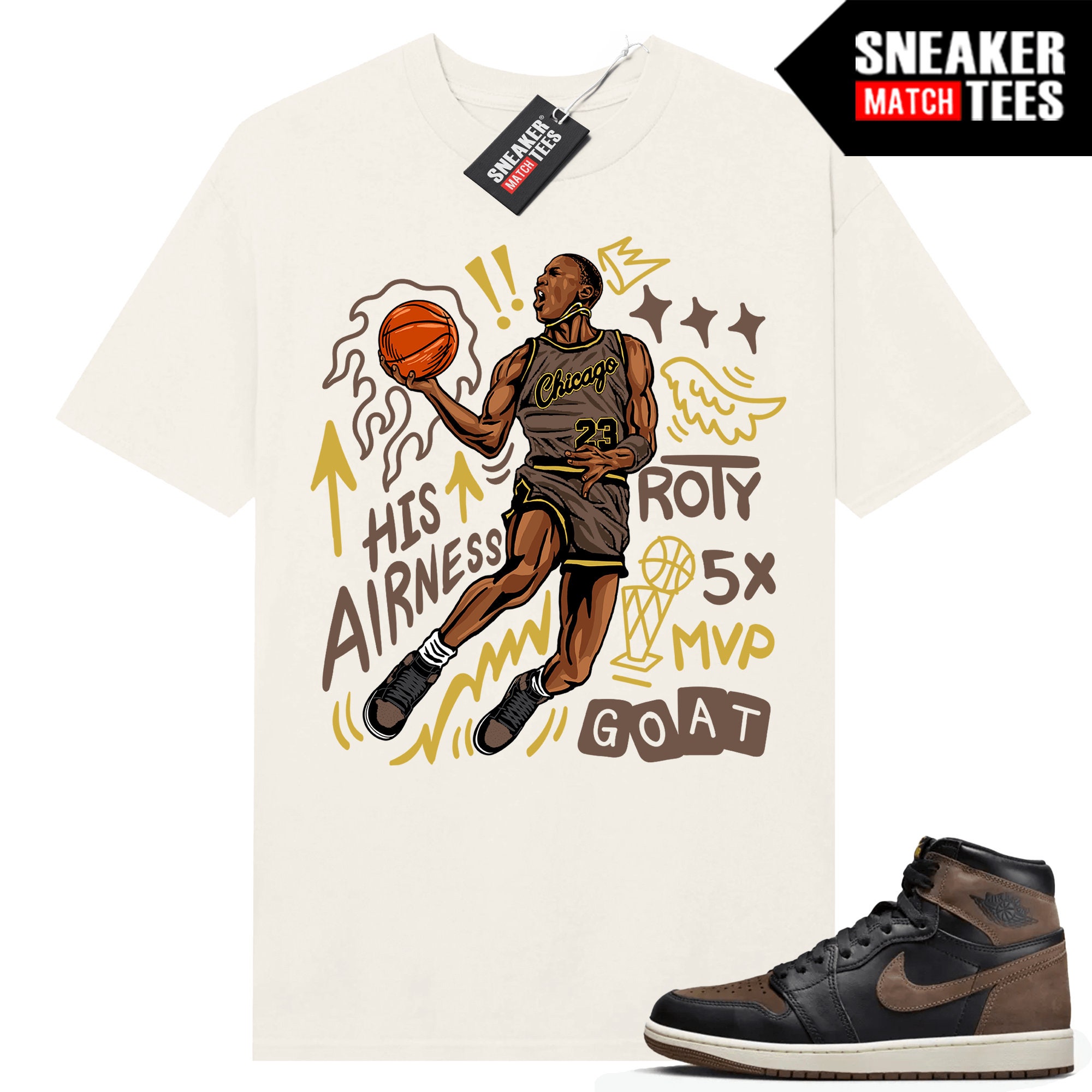 Palomino 1s to match Sneaker Match Tees Sail "Accolades His Airness