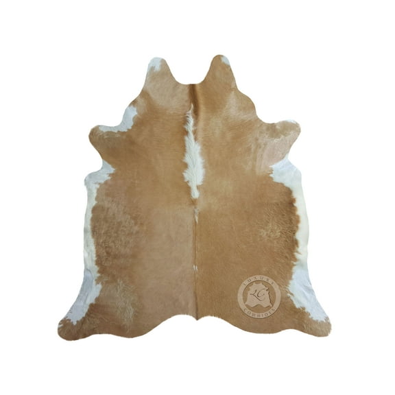 Beige Cowhide Rug, XXL 6x7-8'
