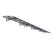 Palram - Canopia Amsterdam 8920 29 x 5 Awning&nbsp;- Gray/Clear