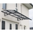 thumbnail image 1 of Palram - Canopia Amsterdam 2230 7' x 5' Acrylic/Galvanized Steel Awning - Gray/Clear, 1 of 7
