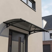 Palram - Canopia Aquila 1500 5 x 3 Acrylic/Galvanized Steel Awning - Gray/Solar Gray
