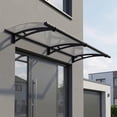thumbnail image 1 of Palram - Canopia Aquila 2050 7' x 3' Acrylic/Galvanized Steel Awning - Gray/Clear, 1 of 8