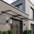 thumbnail image 1 of Palram - Canopia Aquila 4500 15' x 3' Acrylic/Galvanized Steel Awning - Gray/Clear, 1 of 8
