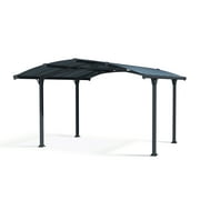 Palram - Canopia Arcadia 4300 12' x 14' Polycarbonate/Galvanized Steel Carport - Gray