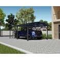 thumbnail image 1 of Palram - Canopia Arcadia 6400 12' x 21' Polycarbonate/Galvanized Steel Carport - Gray, 1 of 14