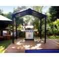 thumbnail image 1 of Palram - Canopia Austin 6' x 8' Polycarbonate/Aluminum Grill Gazebo - Gray/Black, 1 of 12