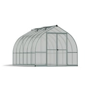 Palram - Canopia Bella 8' x 12' Polycarbonate/Aluminum Walk-In Hobby Greenhouse - Silver - with 2 Roof Vents