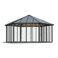 thumbnail image 1 of Palram - Canopia Garda 20' x 20' Polycarbonate/Aluminum Enclosed Gazebo - Gray/Bronze, 1 of 11