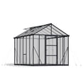 thumbnail image 1 of Palram - Canopia Glory 8' x 12' Walk-In Greenhouse - Gray - with 2 Automatic Roof Vent Openers, 1 of 14