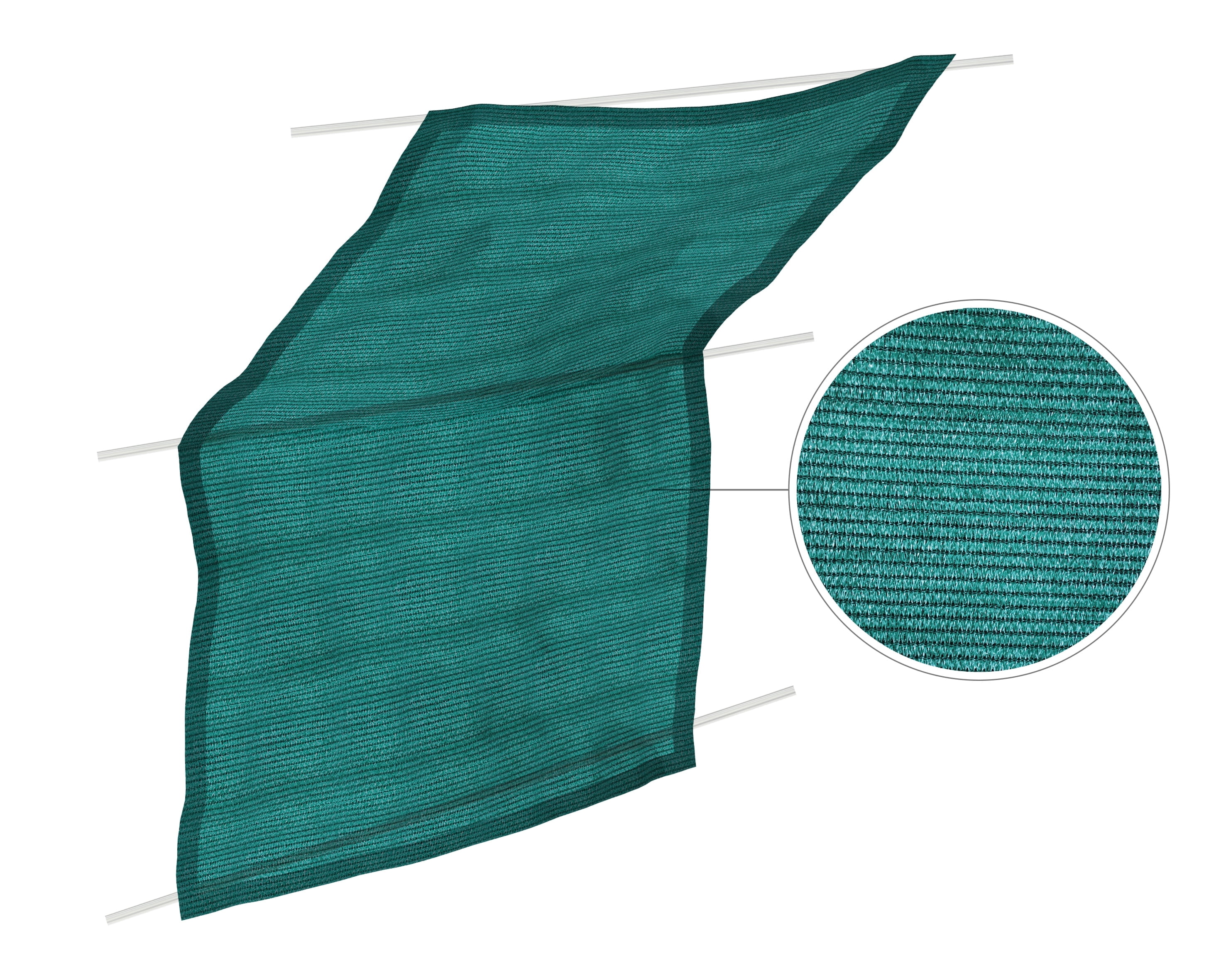 Palram - Canopia Greenhouse Shade Cloth Kit - 8.5' x 7.5' - Green