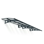 Palram - Canopia Herald 4460 15' x 5' Polycarbonate/Galvanized Steel Awning - Gray/Mist