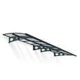 thumbnail image 1 of Palram - Canopia Herald 4460 15' x 5' Polycarbonate/Galvanized Steel Awning - Gray/Mist, 1 of 6