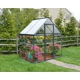 thumbnail image 1 of Palram - Canopia Hybrid 6' x 4' Polycarbonate/Aluminum Walk-In Greenhouse – Gray - with Roof Vent, 1 of 10