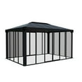 thumbnail image 1 of Palram - Canopia Ledro 10' x 14' Enclosed Gazebo - Gray/Clear, 1 of 13
