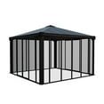 thumbnail image 1 of Palram - Canopia Ledro 12' x 12' Enclosed Gazebo - Gray/Clear, 1 of 12