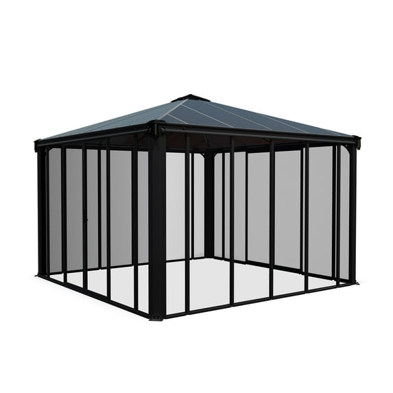 Palram - Canopia Ledro 12' x 12' Enclosed Gazebo - Gray/Clear