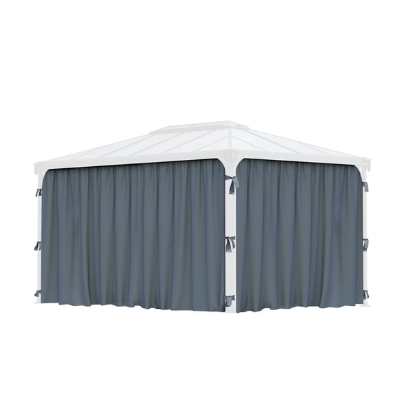 Palram - Canopia Martinique 4300 10' x 14' Gazebo Curtain Set - 4 Piece