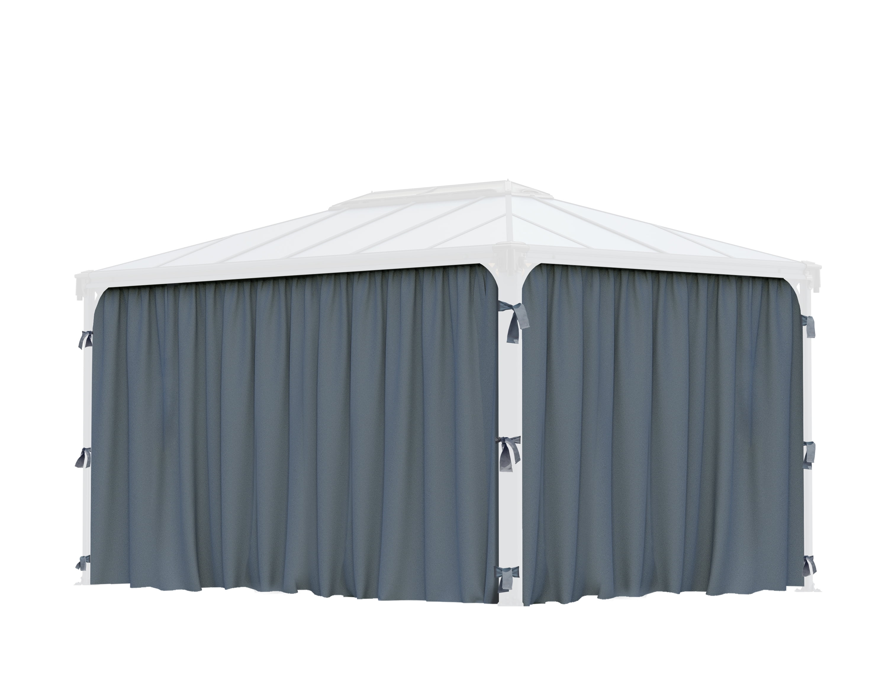 Palram - Canopia Martinique 4300 10' x 14' Gazebo Curtain Set - 4 Piece