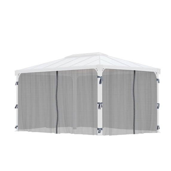 Palram - Canopia Martinique 4300 10' x 14' Gazebo Netting Set - 4 Piece