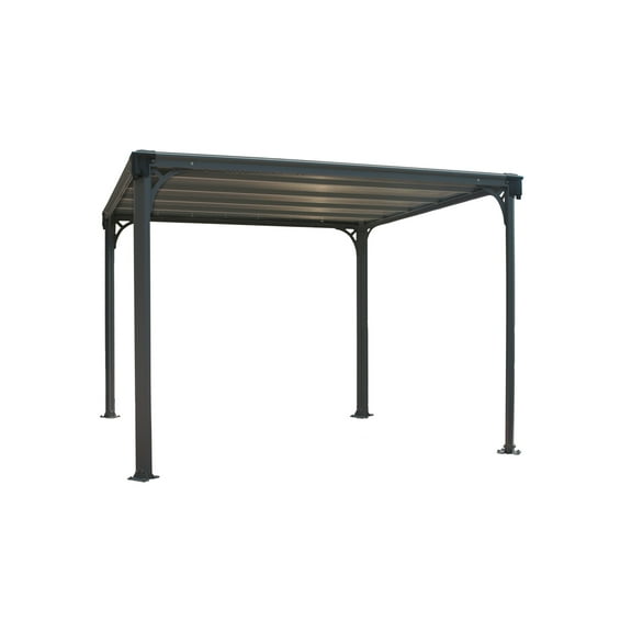Palram - Canopia Milano 3000 10' x 10' Polycarbonate/Aluminum Gazebo - Gray/Bronze
