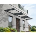 thumbnail image 1 of Palram - Canopia Nancy 4500 15' x 3' Acrylic/Galvanized Steel Awning - Gray/Clear, 1 of 12