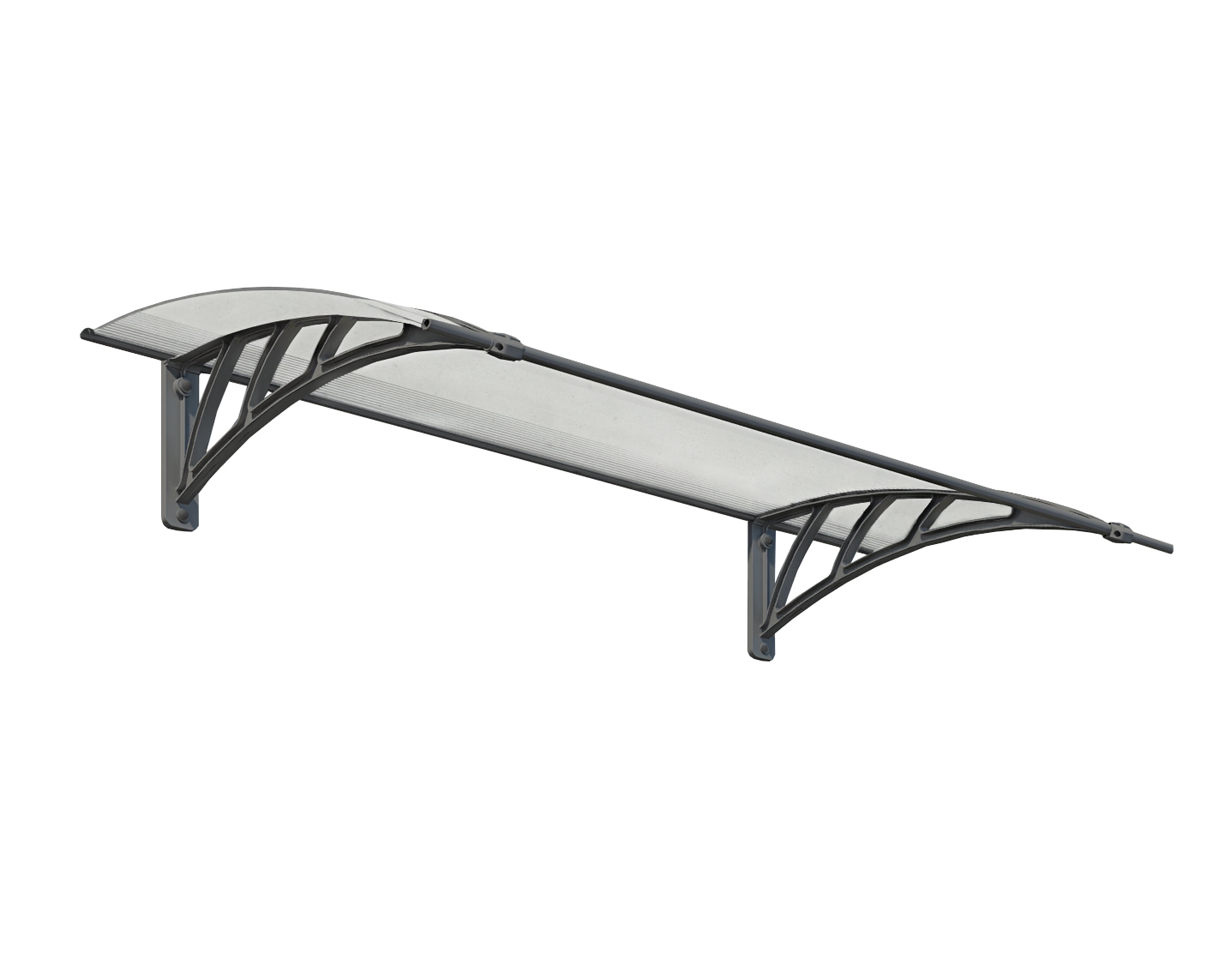 Neo Gray Polycarbonate Door and Window Awning