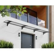 Palram - Canopia Neo 4050 13 x 3 Polycarbonate/Polymer Awning - Gray/Mist