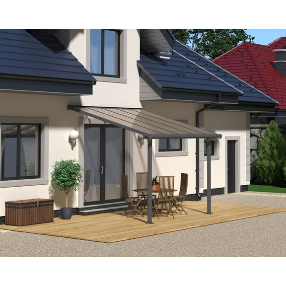 Palram - Canopia Olympia 10' x 10' Patio Cover - Gray/Bronze