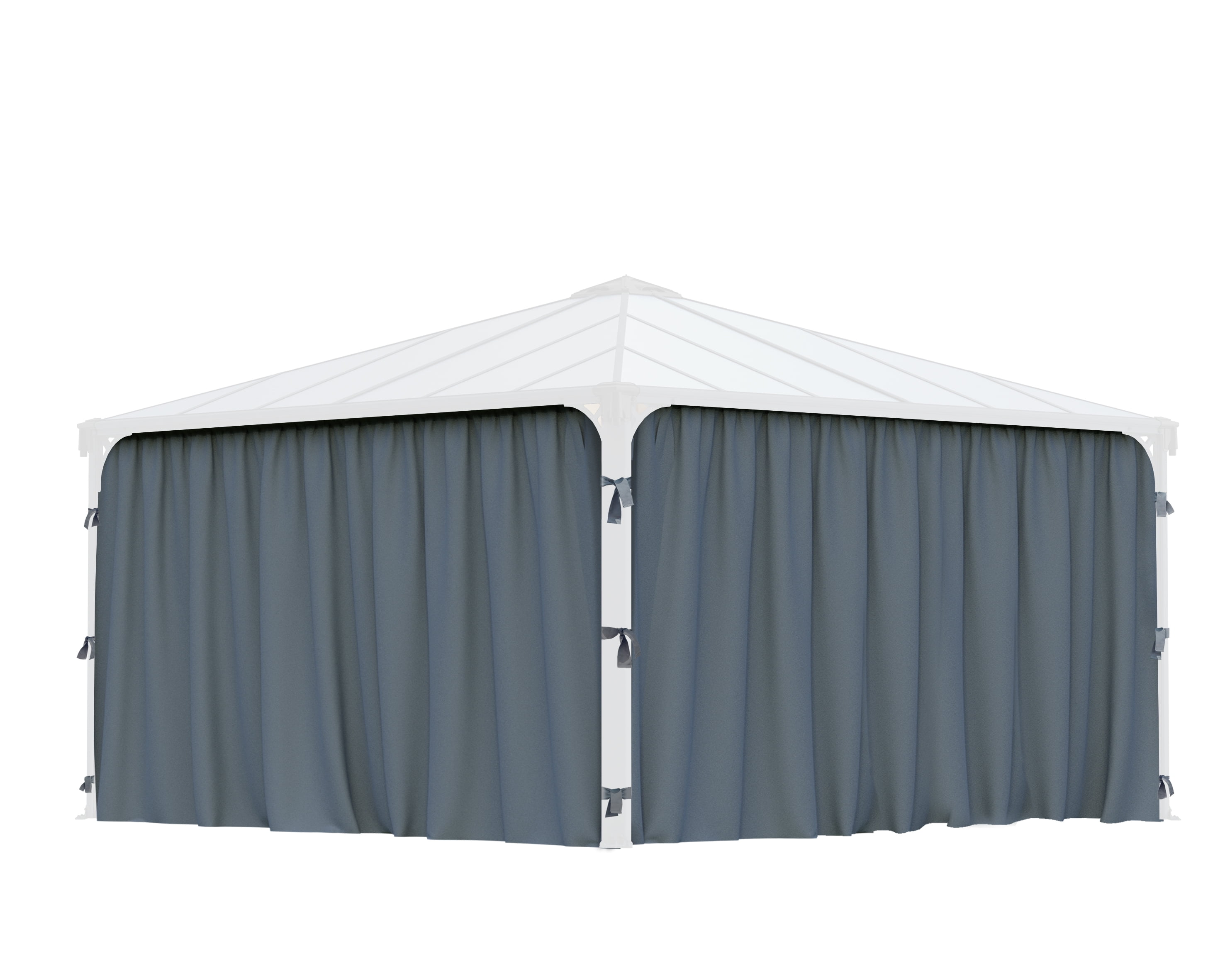 Palram - Canopia Palermo 4300 14' x 14' Gazebo Curtain set - 4 Piece