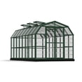 thumbnail image 1 of Palram - Canopia Prestige 8' x 16' Clear Walk-In Greenhouse - Green - with Accessories Package, 1 of 5