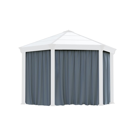 Palram - Canopia Roma/Monaco Gazebo Curtain set - 6 Piece