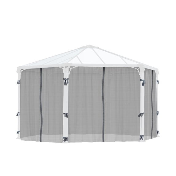 Palram - Canopia Roma/Monaco Gazebo Netting set - 6 Piece