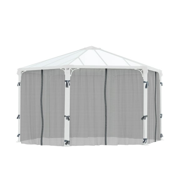 Palram - Canopia Roma/Monaco Gazebo Netting set - 6 Piece