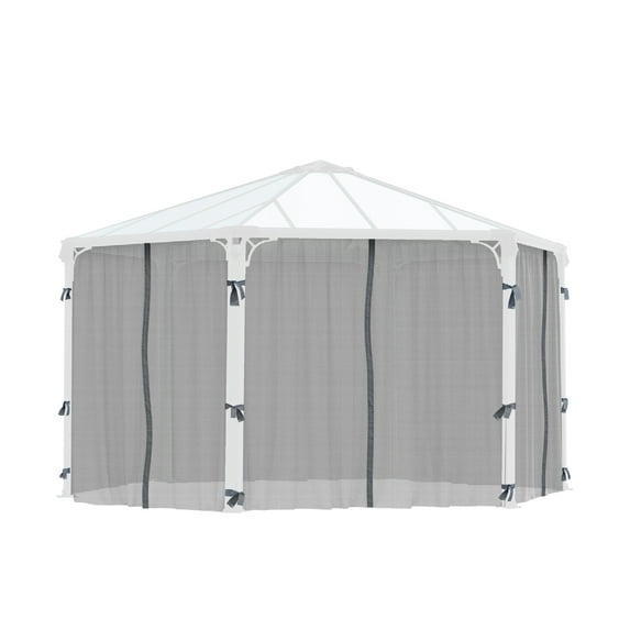 Palram - Canopia Roma/Monaco Gazebo Netting set - 6 Piece