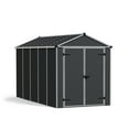 thumbnail image 1 of Palram - Canopia Rubicon 6' x 12' Polycarbonate/Aluminum Shed - Gray, 1 of 12