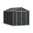thumbnail image 1 of Palram - Canopia Rubicon 8' x 12' Polycarbonate/Aluminum Shed - Gray, 1 of 9