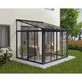 thumbnail image 1 of Palram - Canopia SanRemo 10' x 10' Patio Enclosure - Gray/Clear with Screen Doors (6), 1 of 9
