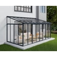 thumbnail image 1 of Palram - Canopia SanRemo 10' x 18' Patio Enclosure - Gray/Clear with Screen Doors (6), 1 of 10