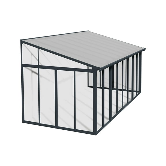 Palram - Canopia SanRemo 10' x 18' Patio Enclosure - Gray/Clear