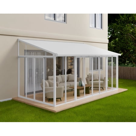 Palram - Canopia SanRemo 10' x 18' Patio Enclosure - White