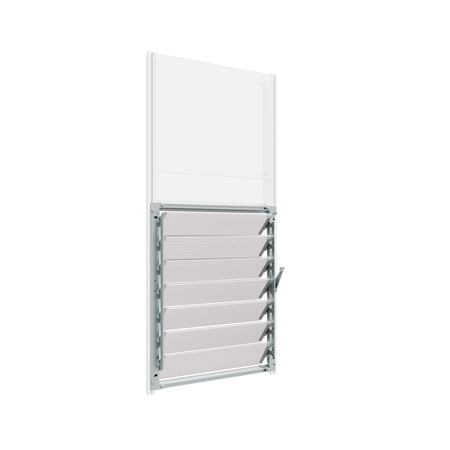 Palram - Canopia Side Louver Window for Most Canopia Greenhouses - Silver