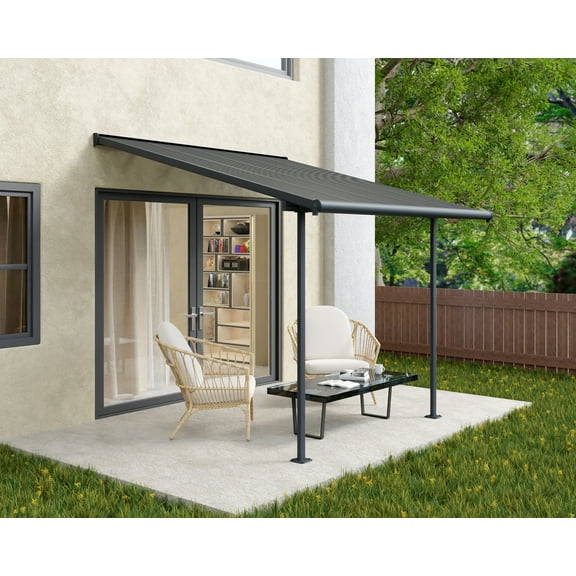 Palram - Canopia Sierra 10' x 10' Patio Cover - Gray