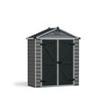 thumbnail image 1 of Palram - Canopia SkyLight 6' x 3' Polycarbonate/Aluminum Storage Shed - Gray, 1 of 10
