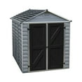 thumbnail image 1 of Palram - Canopia SkyLight 6' x 8' Polycarbonate/Aluminum Storage Shed - Gray, 1 of 7
