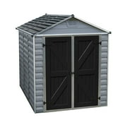 Palram - Canopia SkyLight 6' x 8' Polycarbonate/Aluminum Storage Shed - Gray