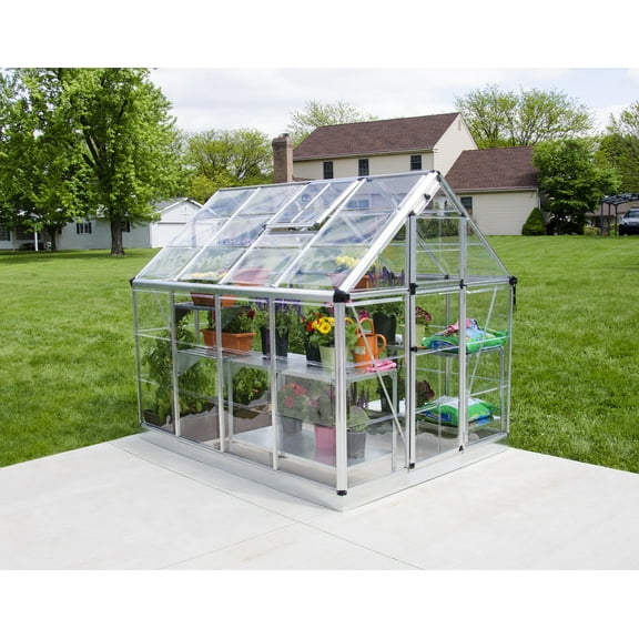 Palram - Canopia Snap & Grow - Multiple Sizes - Silver - Walk-In Greenhouse