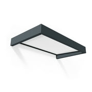 Palram - Canopia Sophia 1600 5' x 3' Acrylic/Galvanized Steel Awning - Gray/Mist