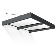 Palram - Canopia Sophia XL 2000 6' x 5' Acrylic Awning - Gray/Mist